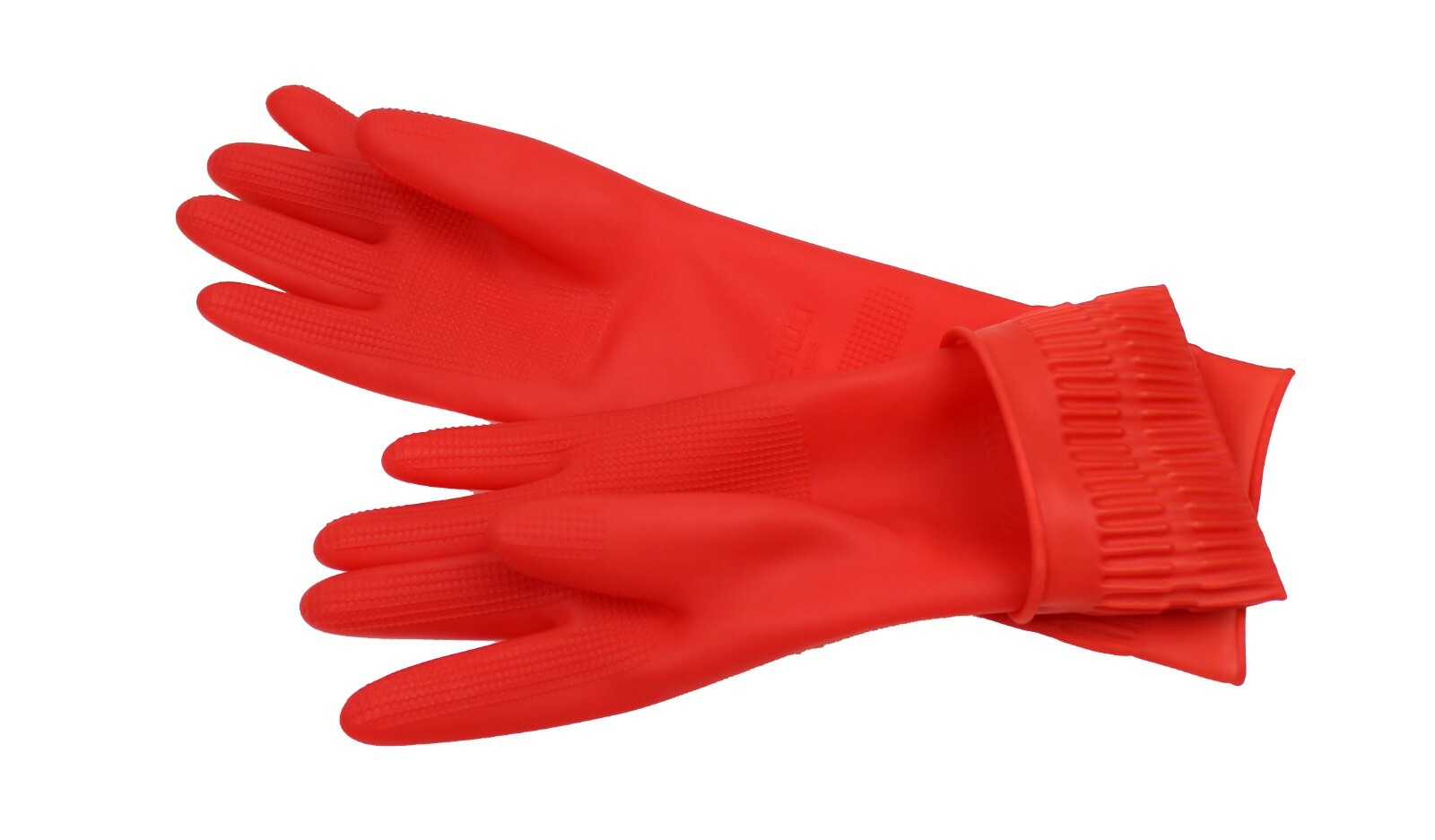 Rubber Cleaning Gloves Kitchen Dishwashing Glove 3-Pair,Waterproof Reuseable, Ma