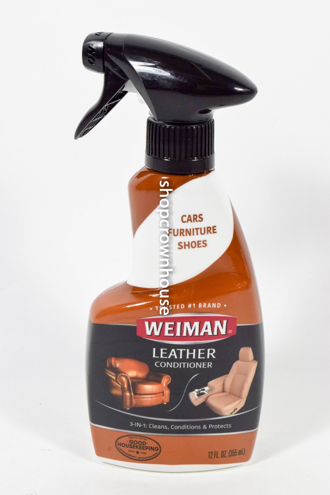 2 Weiman Leather Conditioner for Cars Furniture Shoes 3-In-1 12 fl oz