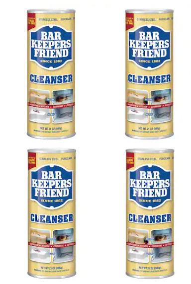 Bar Keepers Friend 21 oz. All-Purpose Cleaner and Polish (4-Pack)