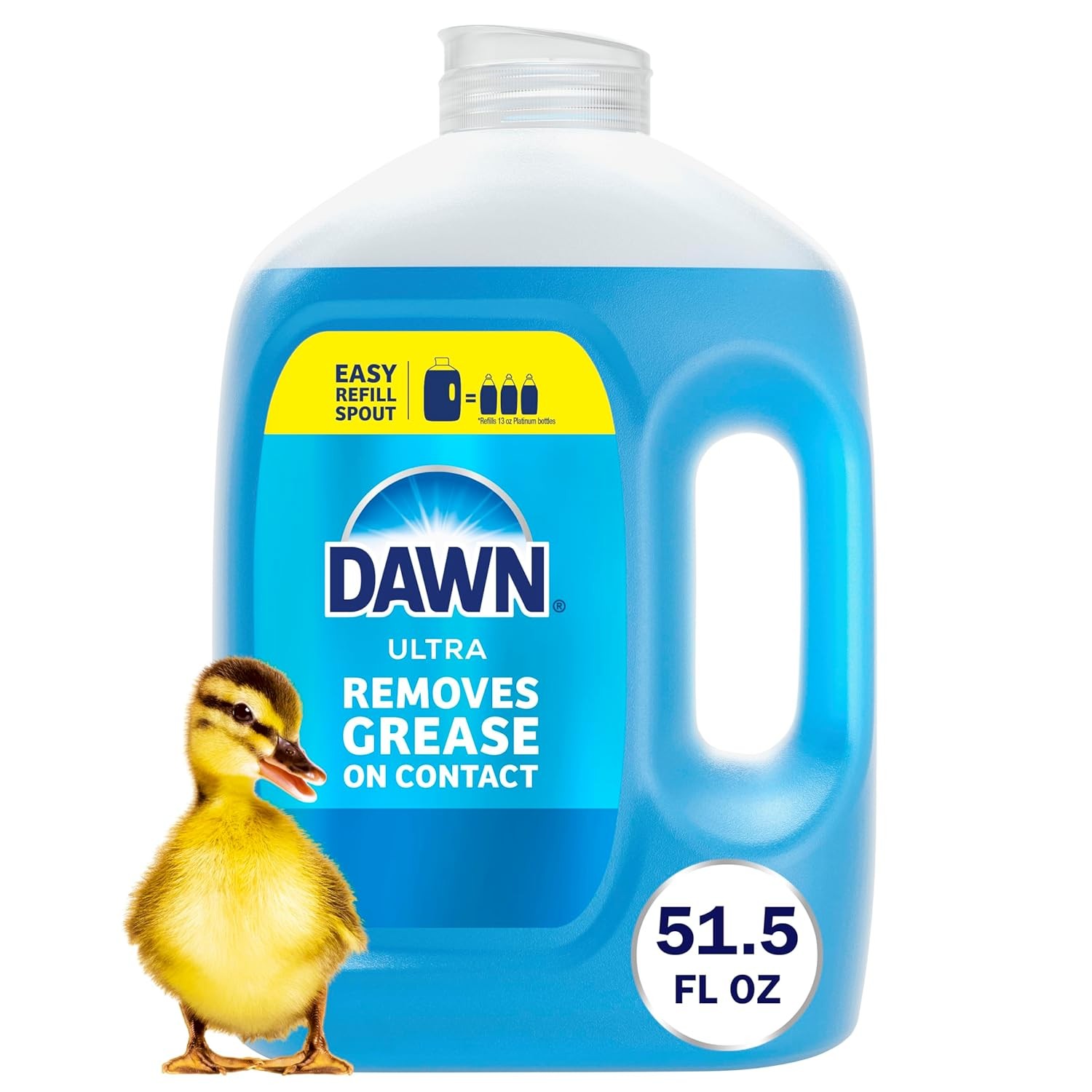 Original Dawn Ultra Dish Soap Refill Large Size Blue Liquid 64oz Dish Soap Jug
