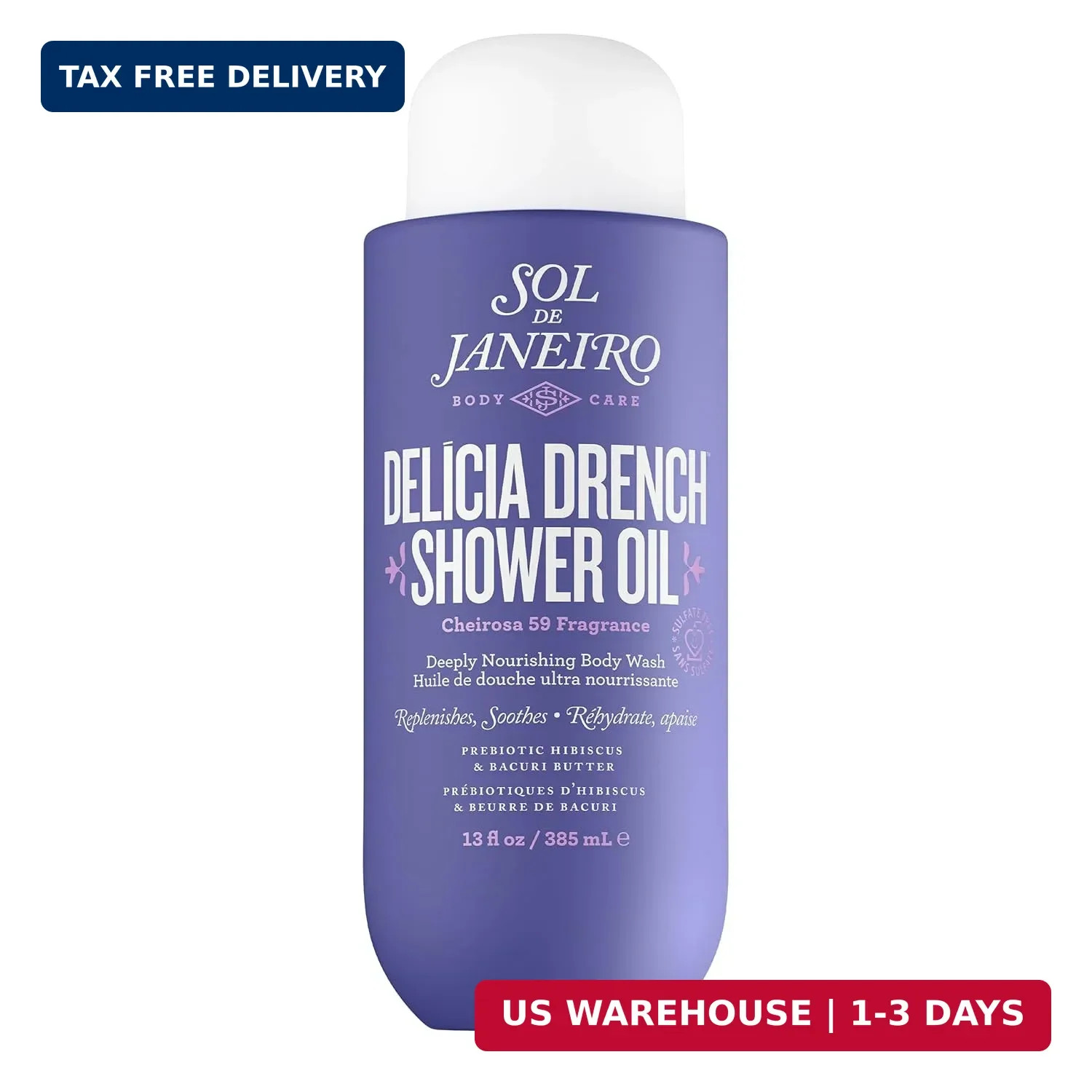 Sol de Janeiro Delicia Drench Shower Oil | Deeply Nourishing Body Wash