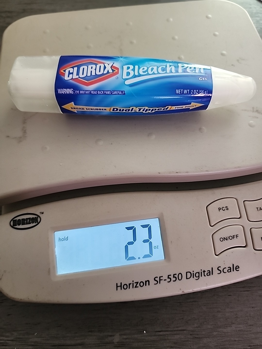 CLOROX Bleach Pen Zero Splash Dual Tip 2 Oz Tile Grout Laundry Lightly Used
