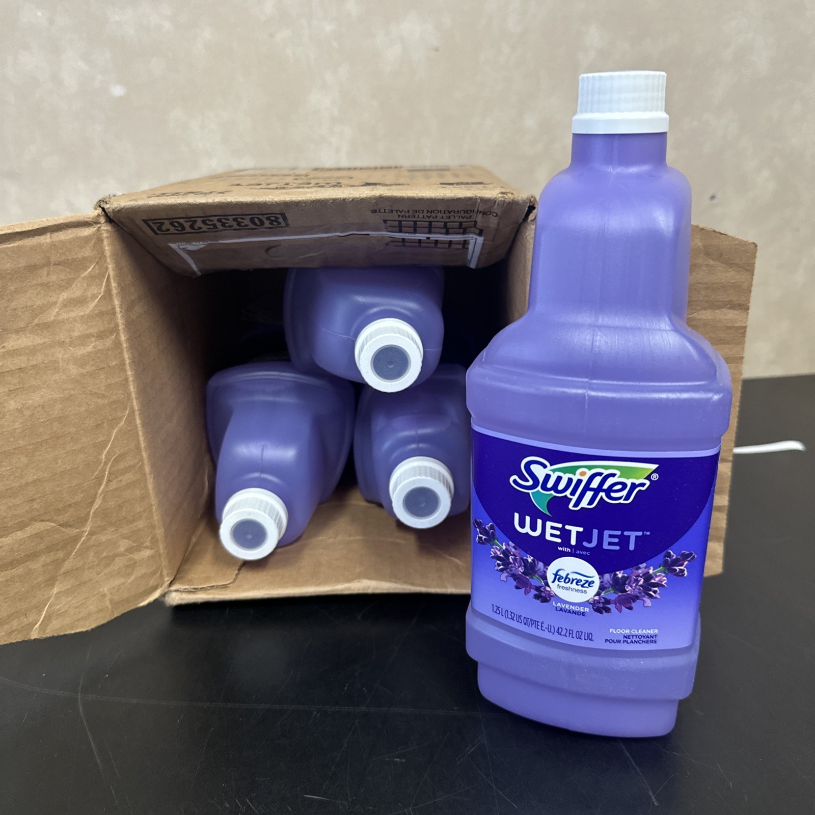 Lot Of 4 Swiffer WetJet Multi-Purpose Floor Cleaner Solution with Febreze Refill