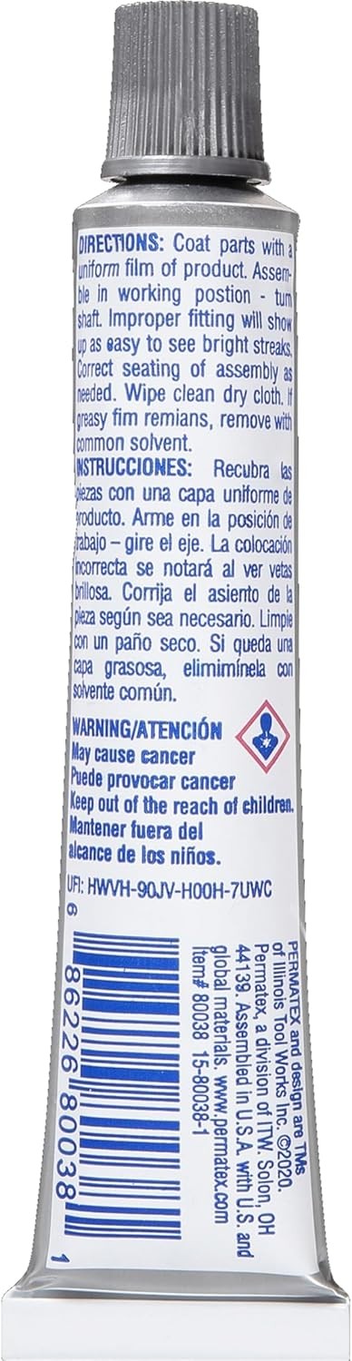 Fitting Compound, 0.75 fl oz Tube, Package may varySize:.75 Ounce