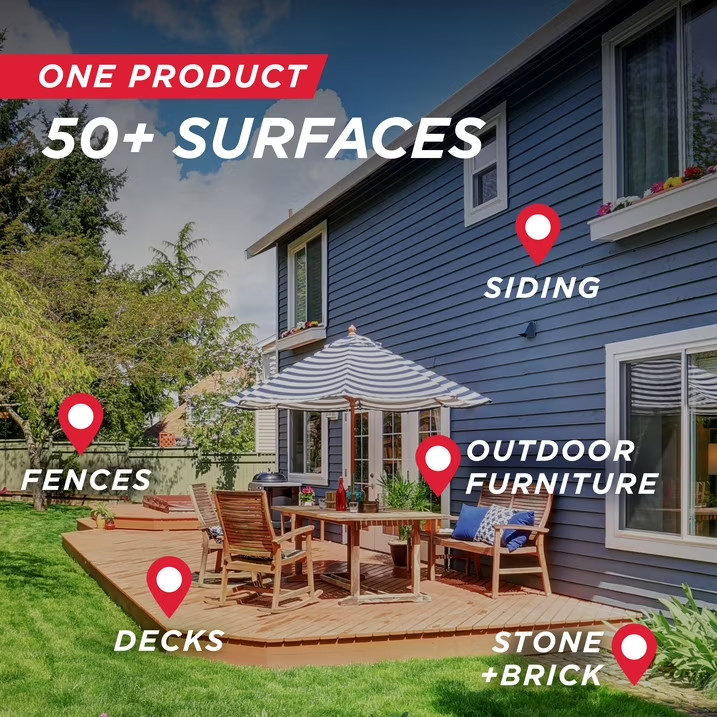30 SECONDS Outdoor Cleaner for Stains from Algae, Mold and Mildew 1 Gallon