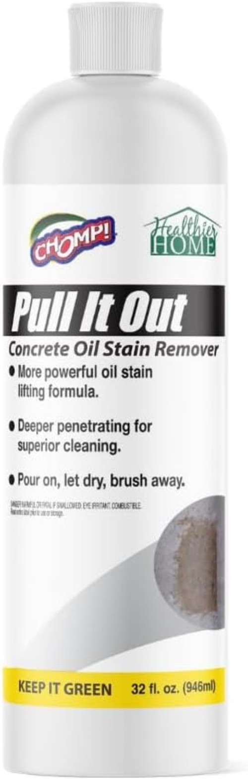 Powerful Oil Stain Remover for Concrete – 32 Oz Biodegradable & Bleach-Free