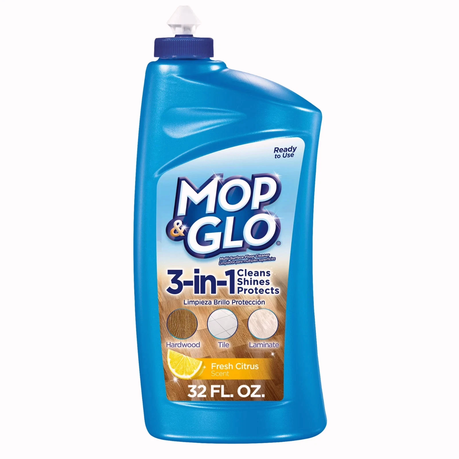 Mop & Glo Multi-Surface Floor Protecting Cleaning Polish, 32oz ( 4pack)