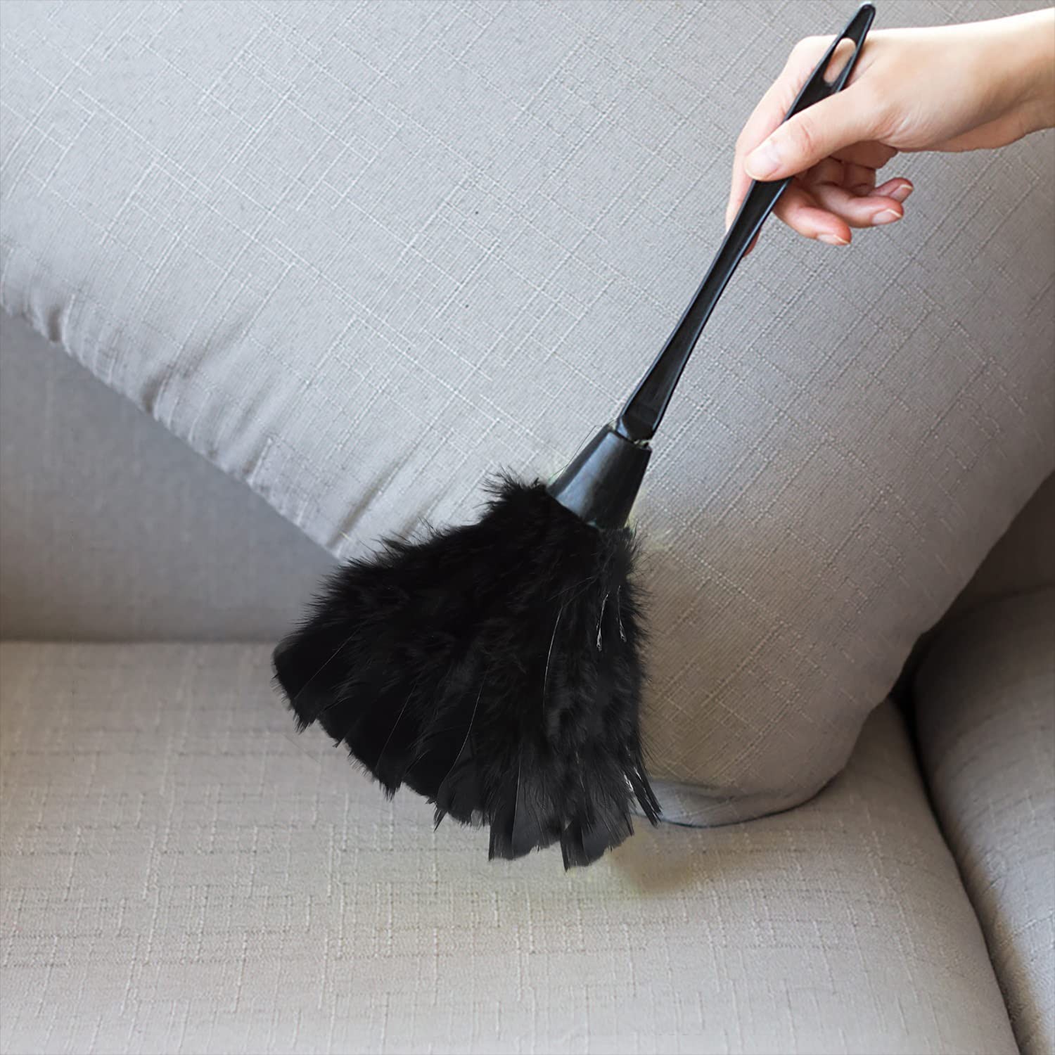 2 Pcs Turkey Feather Dusters For, Cleaning Home Blinds Kitchen, Car Office