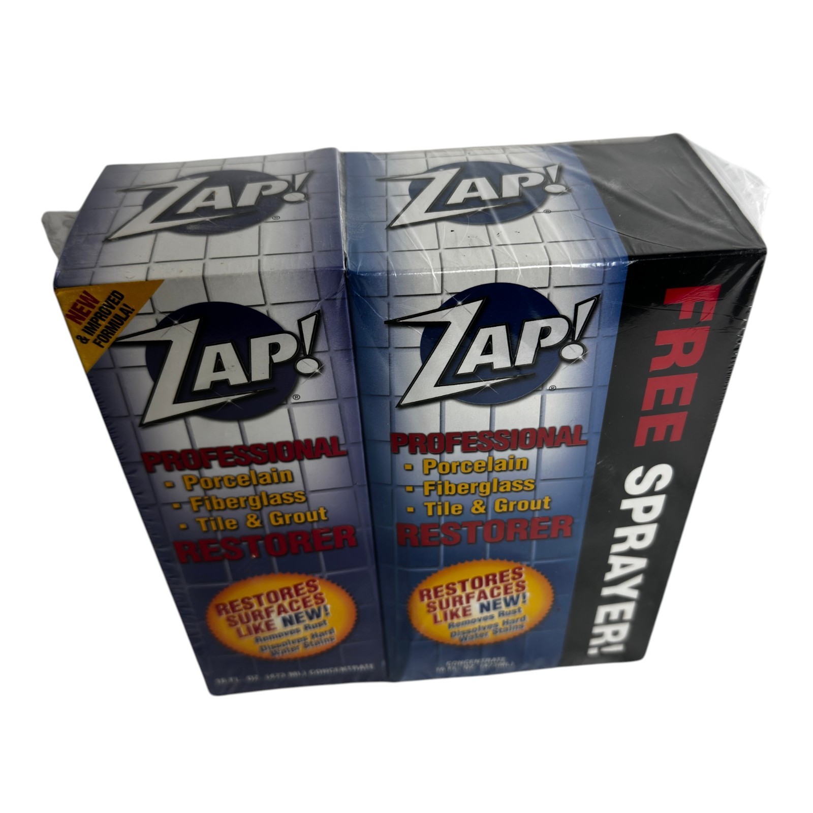 ZAP! Professional Restorer Concentrate Twin Pack 16oz each Sealed Sprayer New