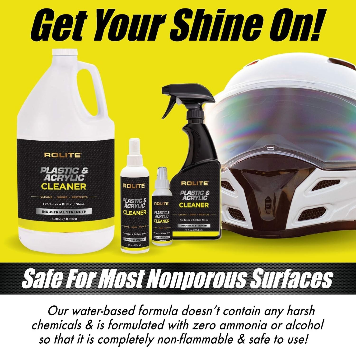 4 oz. Plastic & Acrylic Cleaner – Streak-Free Shine for All Nonporous Surfaces