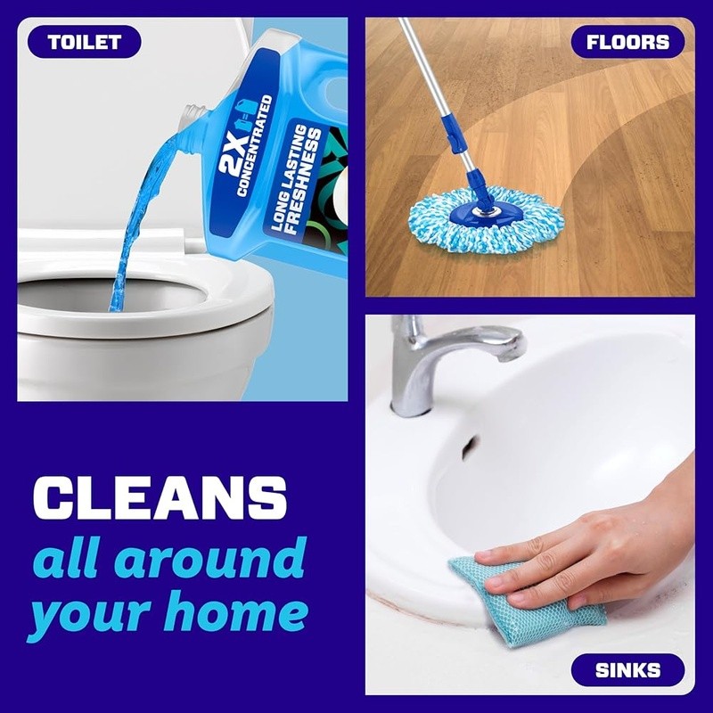 2X Concentrated Multi Surface Cleaner Cuts Dirt Grease Safe Wood Fresh Scent New