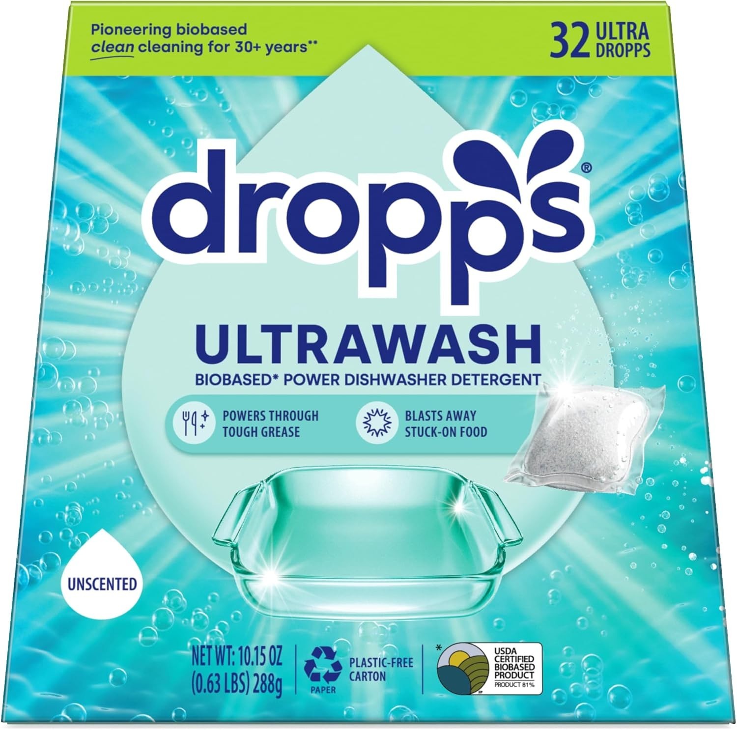 UltraWash 32 Count Dishwasher Pods – , Cruelty-Free & Plastic-Free Cleaning