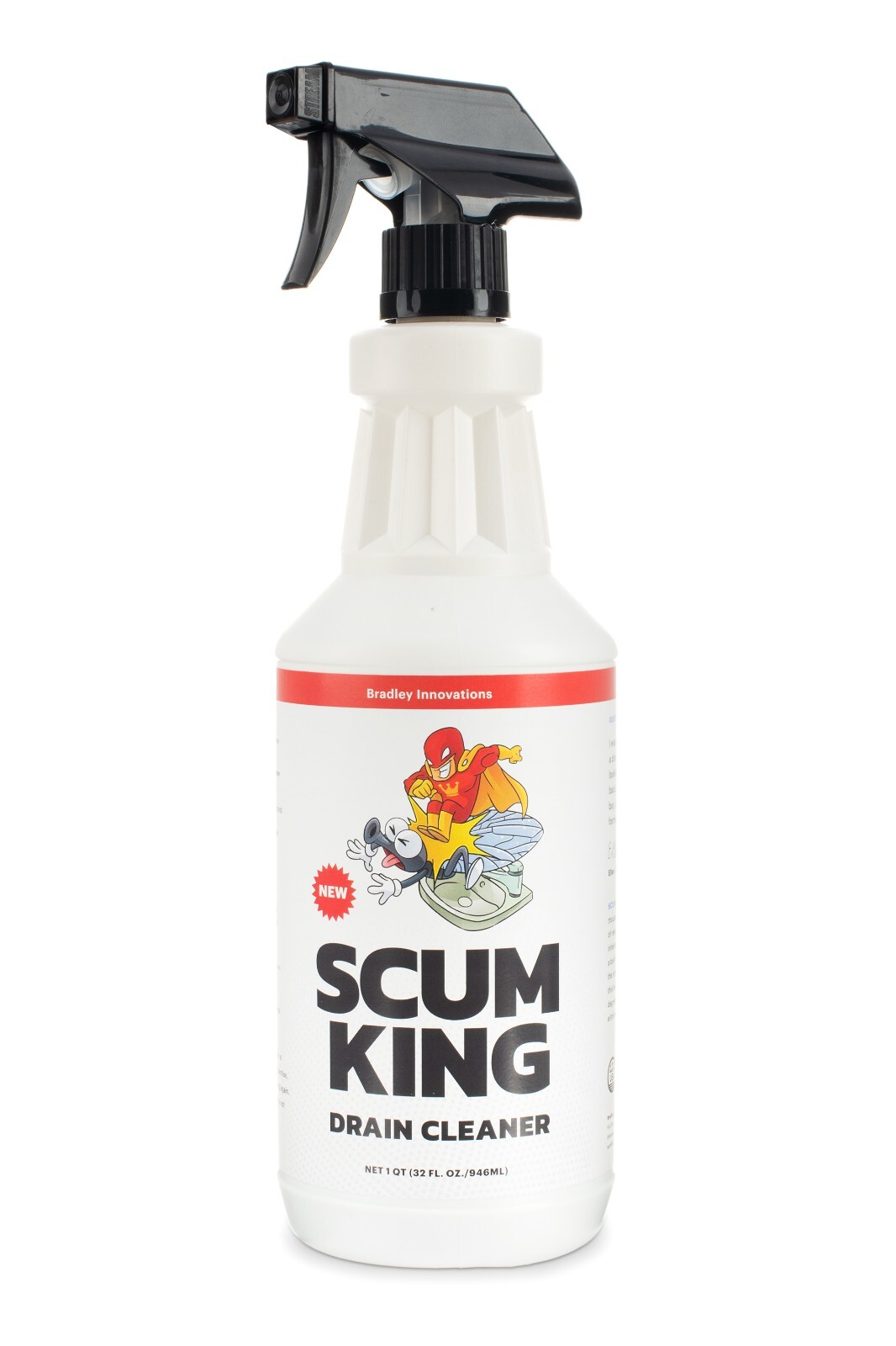 Scum King Drain Cleaner – Clean Where Drain Flies Live – 32 oz Drain Cleaner