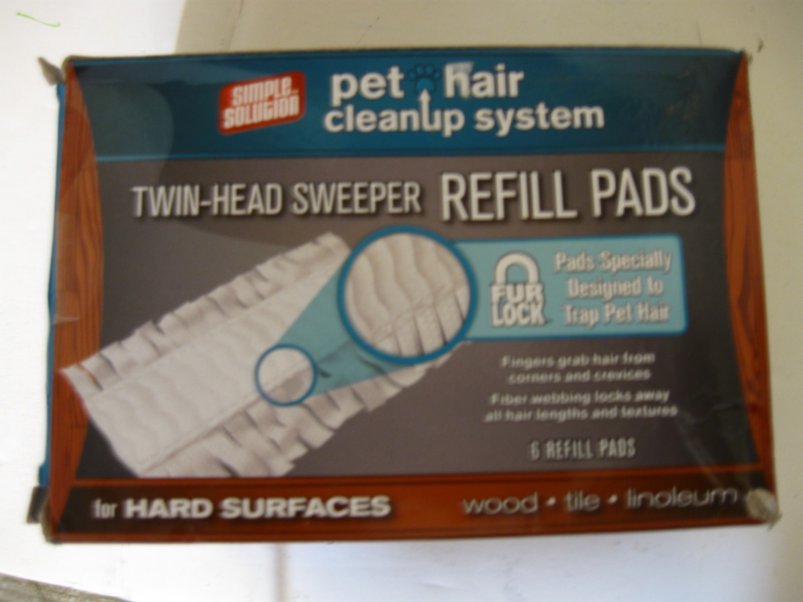Pet Hair Cleanup System Refill Pads Simple Solution 18 Refills Lot of 3 Boxes
