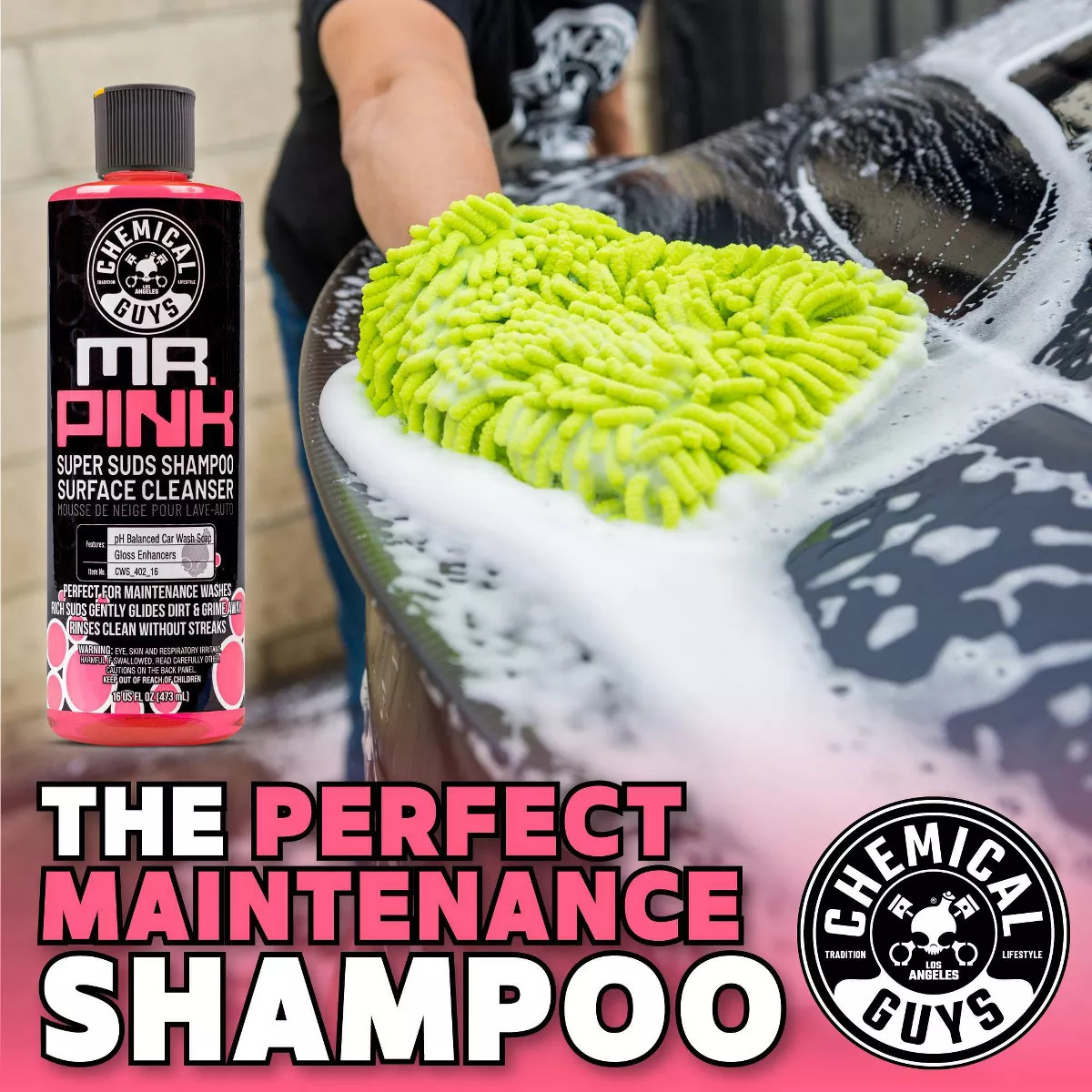 Chemical Guys 3Pc Wash and Shine Cleaners: Liquid Automotive Cleaning Kit, 2.75