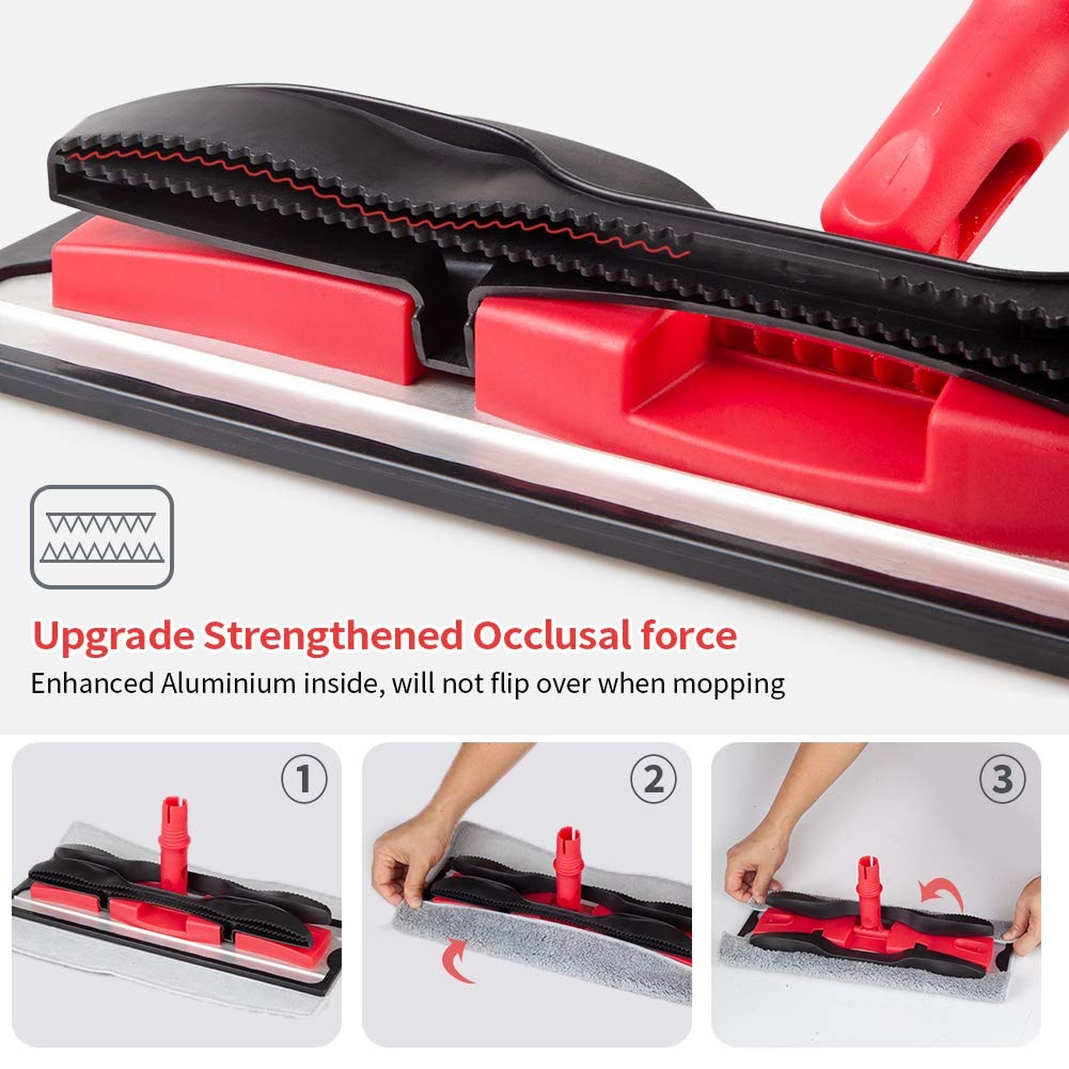 Microfiber Mops for Hardwood Floor Cleaning: MEXERRIS Flat Floor Mop with 4 W…