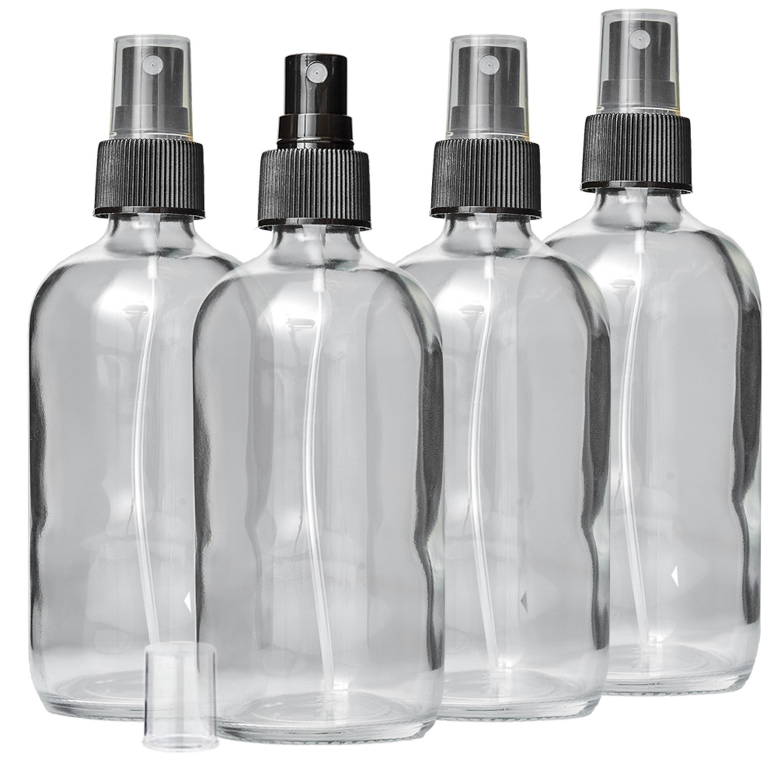 DMSOSTORE Glass Spray Bottles, 8 oz, BPA-Free Fine Mist Sprayer, 4-Pack