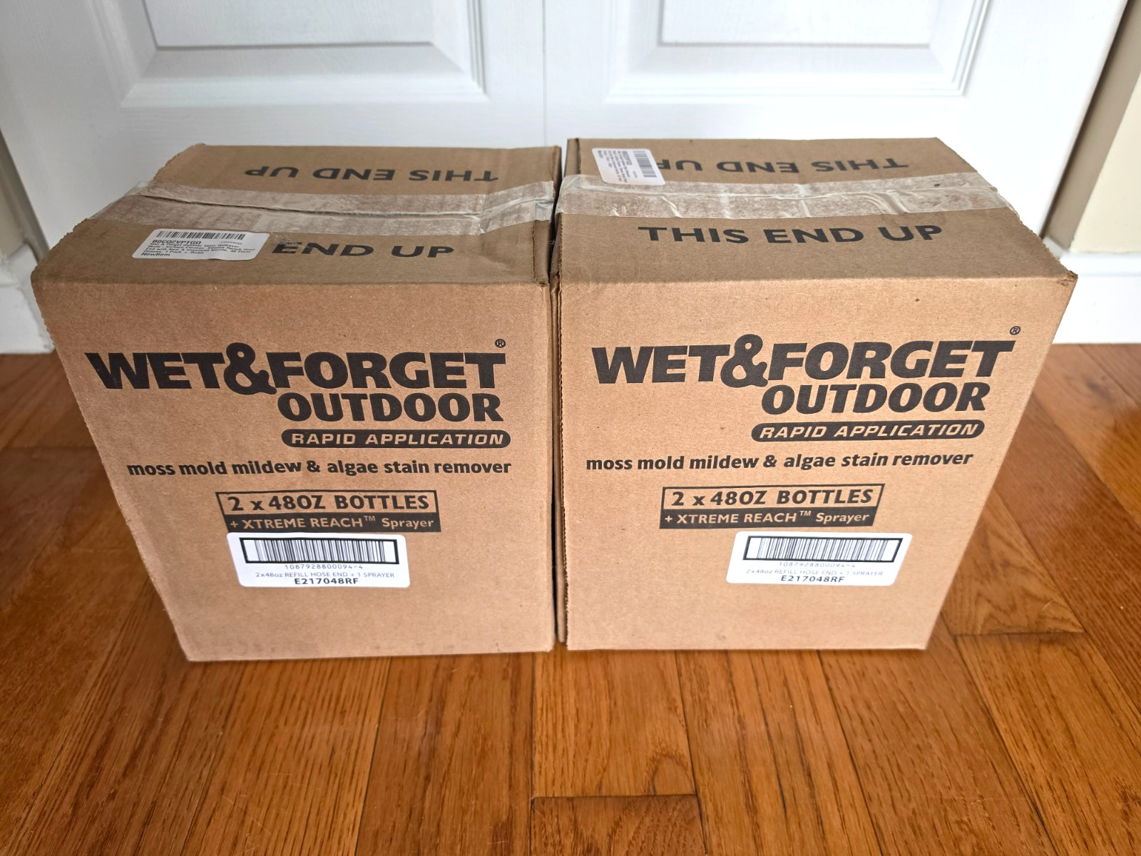 Wet & Forget Outdoor 48 Fl Oz (Pack of 4), Xtreme Reach Hose End & Refill 192 OZ