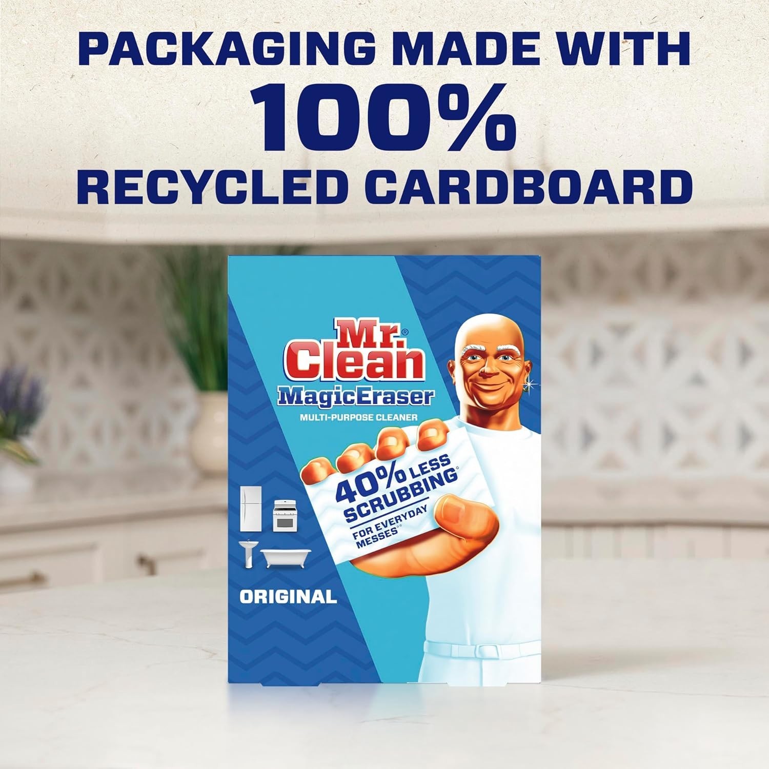 Magic Eraser Original Cleaning Pads, Multi Purpose Cleaner, Bathroom C