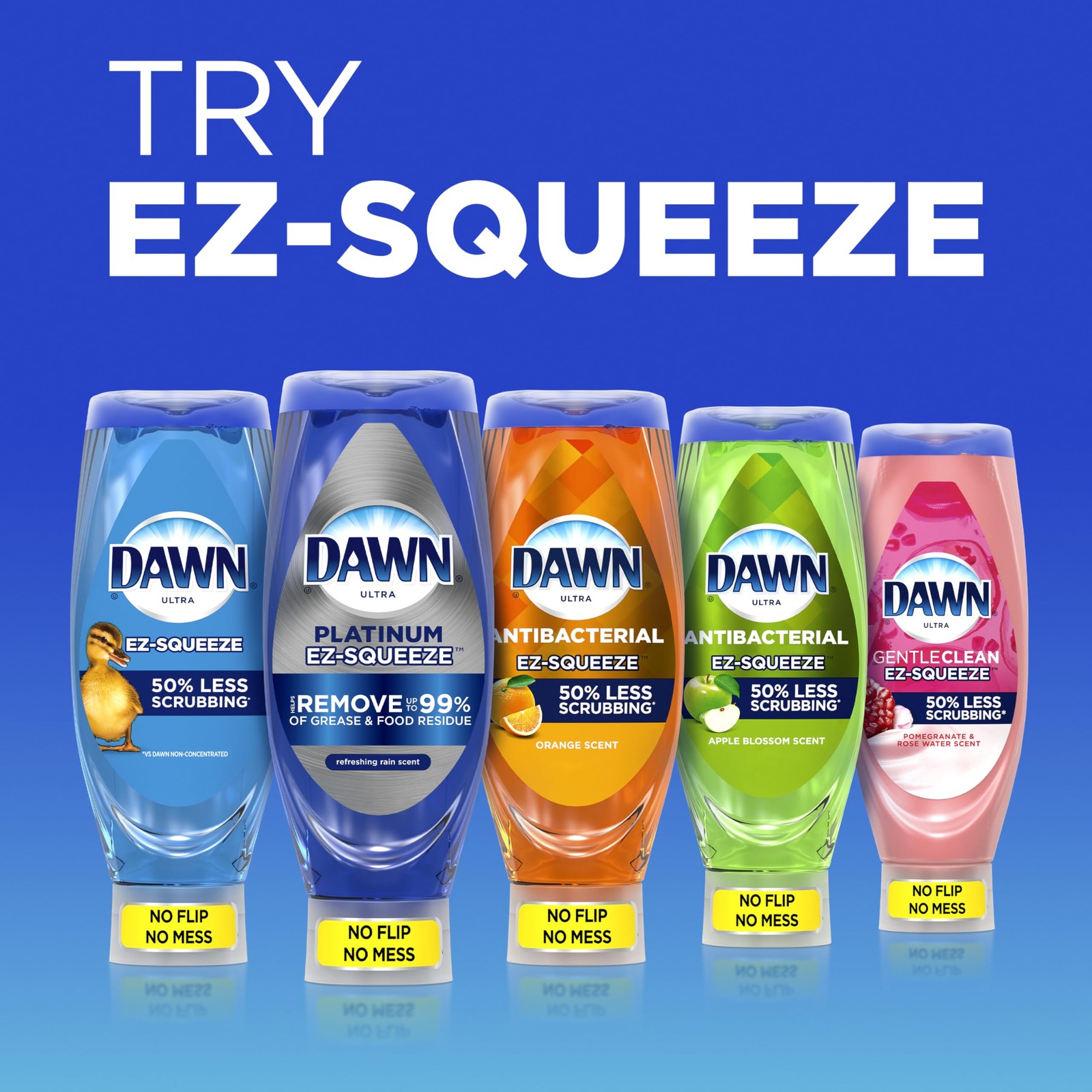 Dawn EZSqueeze Ultra Dish Soap, Dishwashing Liquid, Original, Dish Soap Refil…