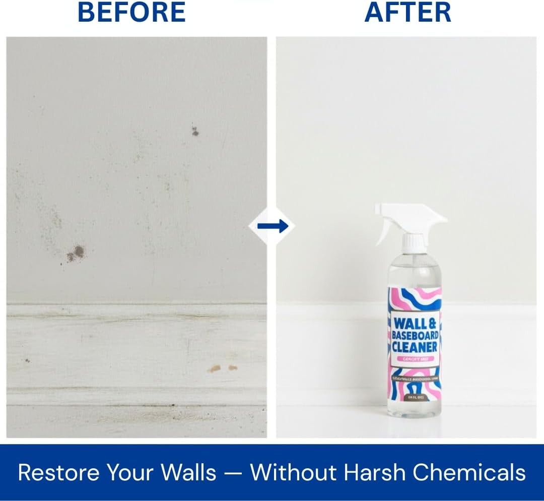 812 Wall & Baseboard Cleaner Spray – Safely Cleans Painted Walls, Baseboards,…