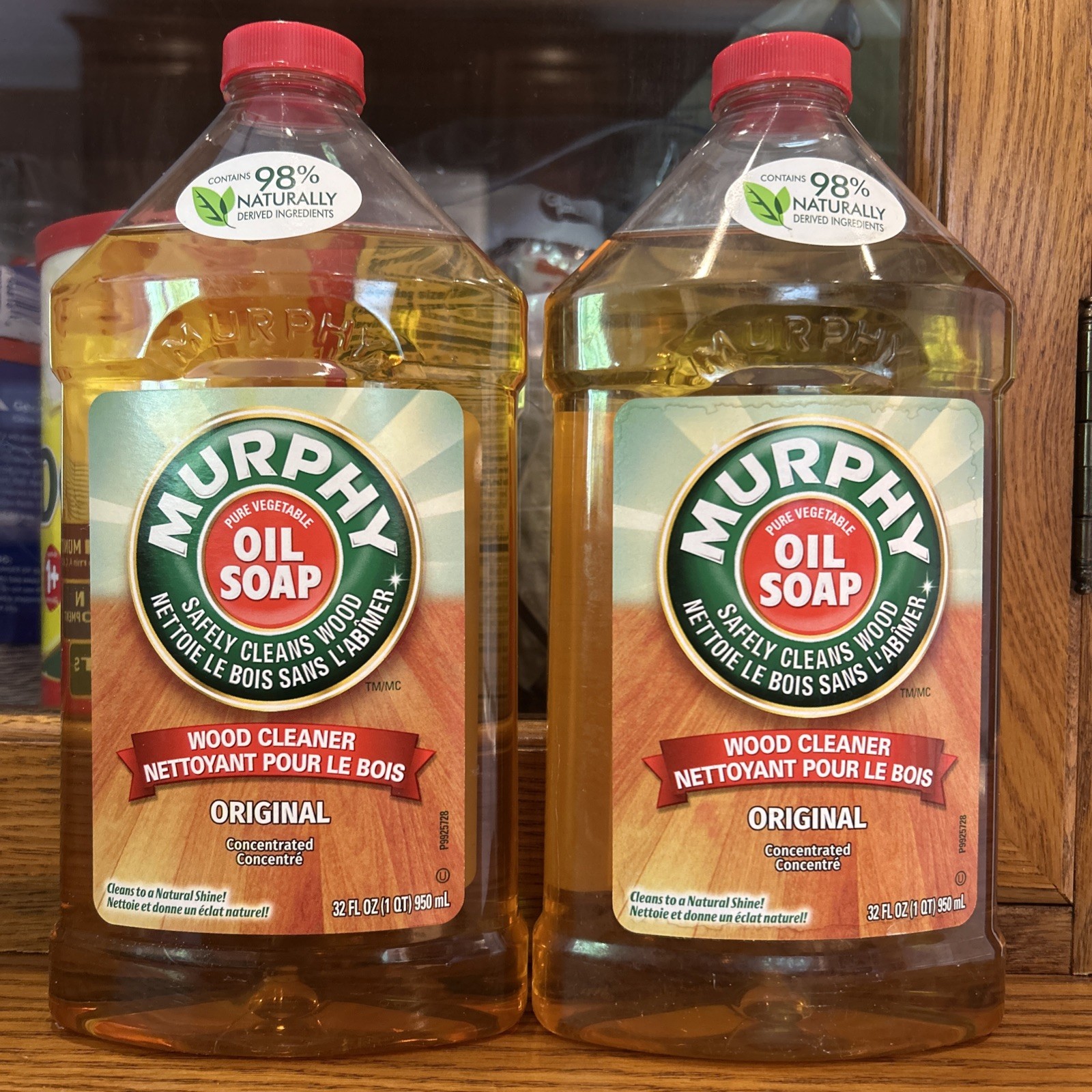 Murphy Original Oil Soap Wood Cleaner pack of 2 , 32 fl oz each. Original.