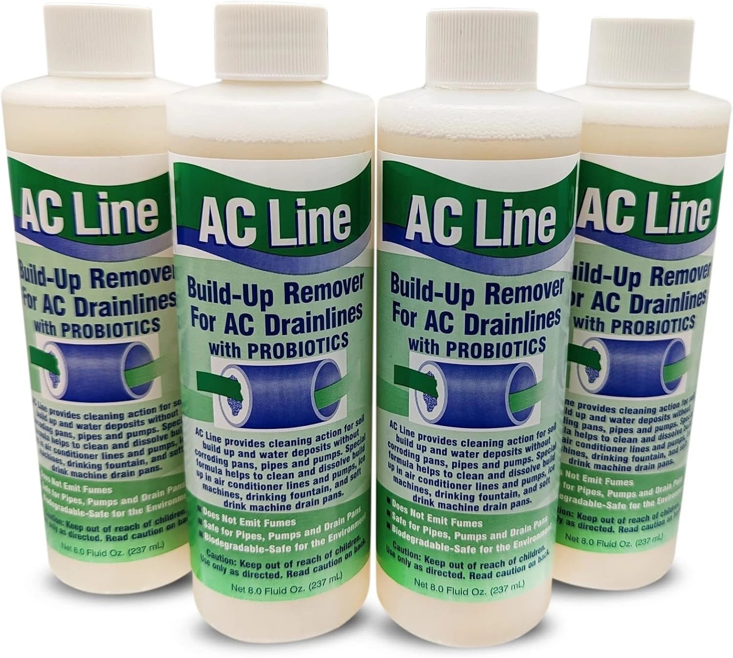 AC Drain Line Cleaner – 4 Pack / 12 Supply – Cleans HVAC drain lines, conden…
