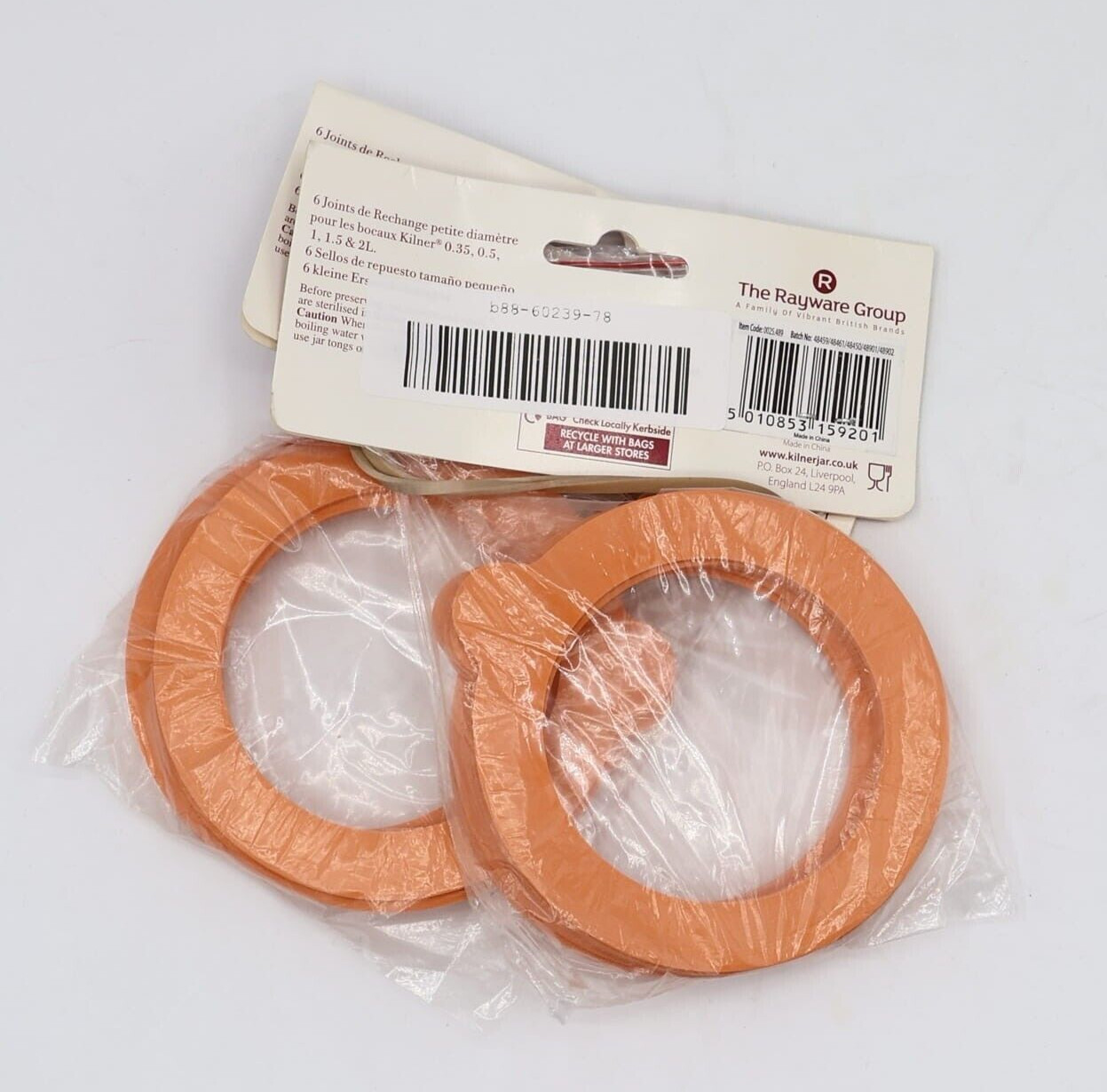 Kilner 6 Standard Replacement Seals ( 2 Pack )