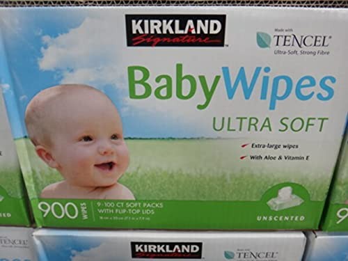 Kirkland Signature Baby Wipes Fragrance Free, 900 Count