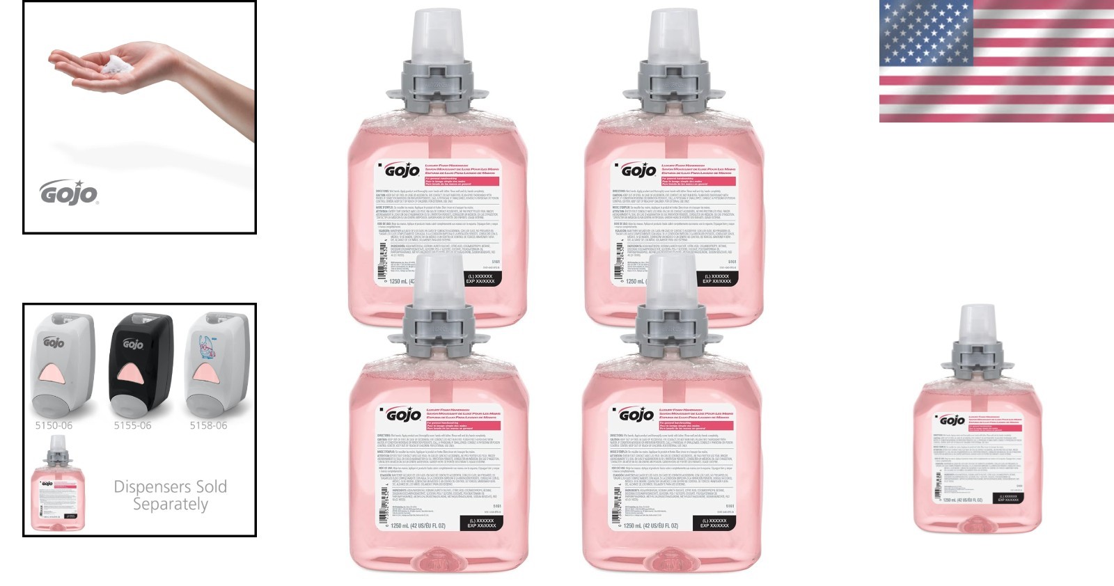 FMX-12 1250mL Foam Soap Refill, Cranberry, Pack of 4