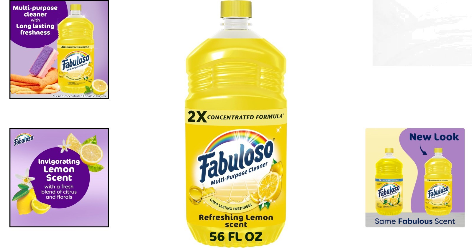 Invigorating Lemon Scent All-Purpose Cleaner 56 oz – 2X Concentrated Formula