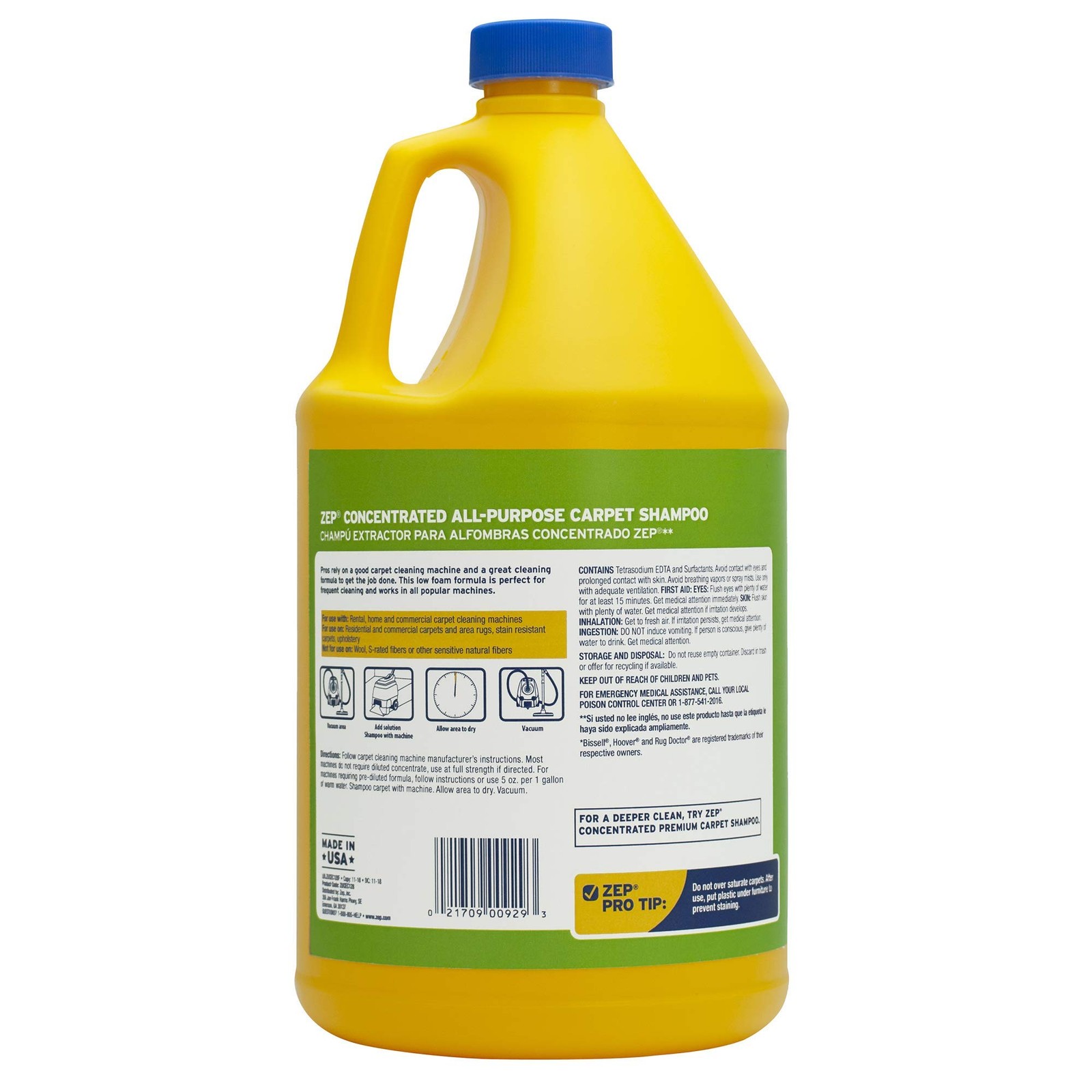 128 Fl Oz Carpet Cleaner Pack of 4 Heavy Duty Stain Remover for Rugs and Upho…