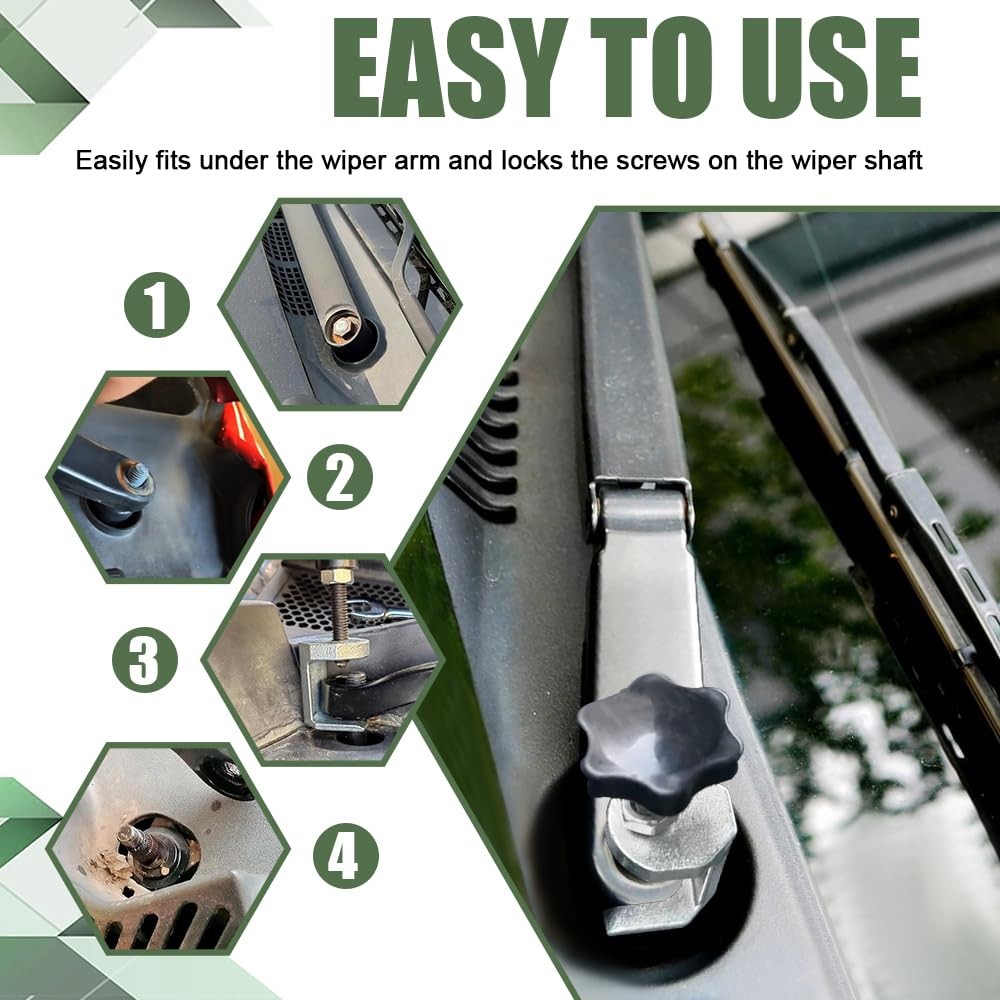 Car Windshield Wiper Arm Puller Removal Tool Adjustable Knob Carbon Steel Auto