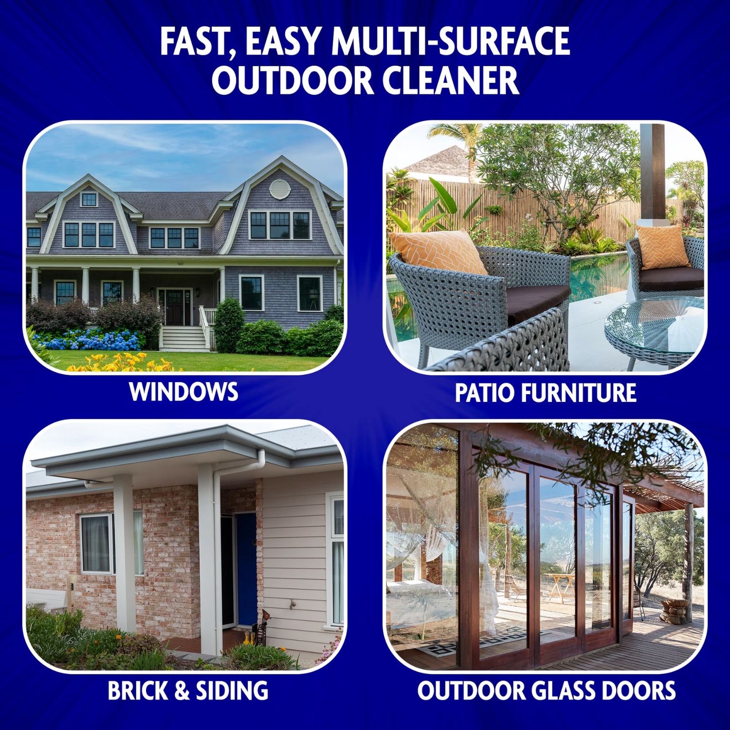 6 Pk Windex Outdoor Concentrated Cleaner 32 fl oz Glass Window Cleaning Solution
