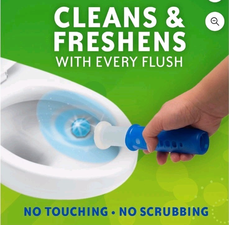 Scrubbing Bubbles Toilet Cleaning Gel Stamps – Rainshower, Pack of 6