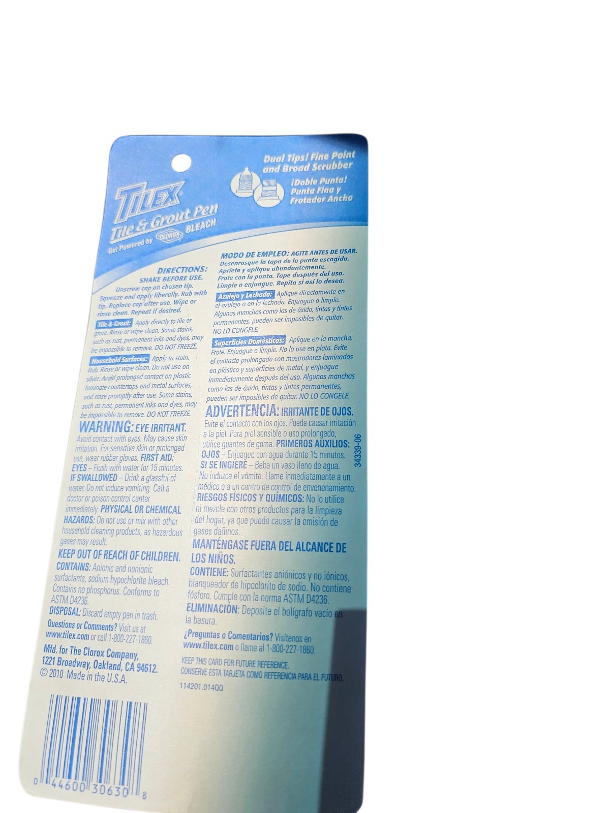 Tilex Grout Pen for Stains, 2 oz Clorox