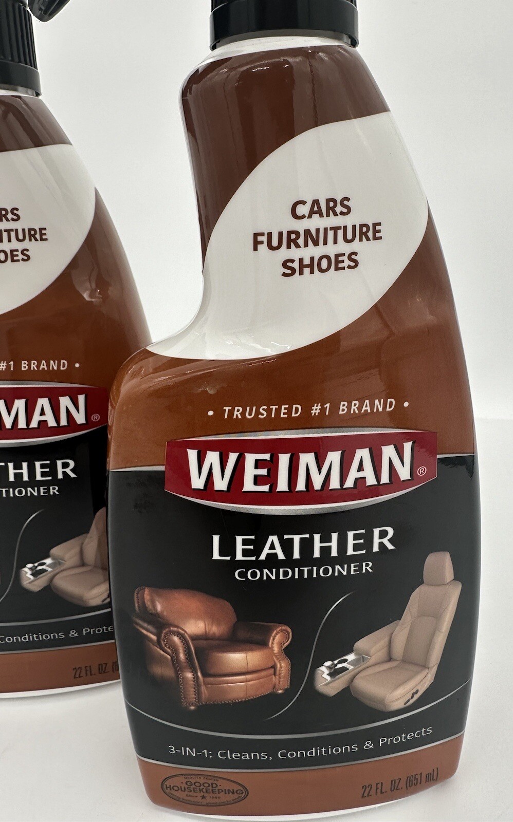 Lot Of 2 – Weiman Leather Conditioner, Cars, Boats, Trucks, Furniture, Shoes
