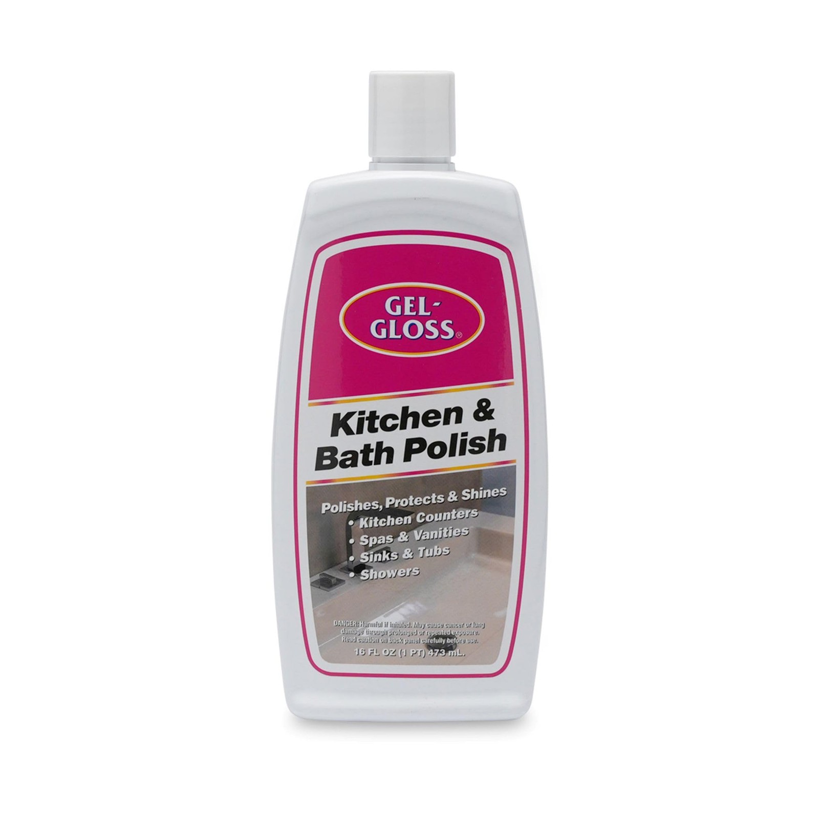 Industries GG-1 Gel-Gloss Kitchen and Bath Polish, 16 Fl. Oz, White