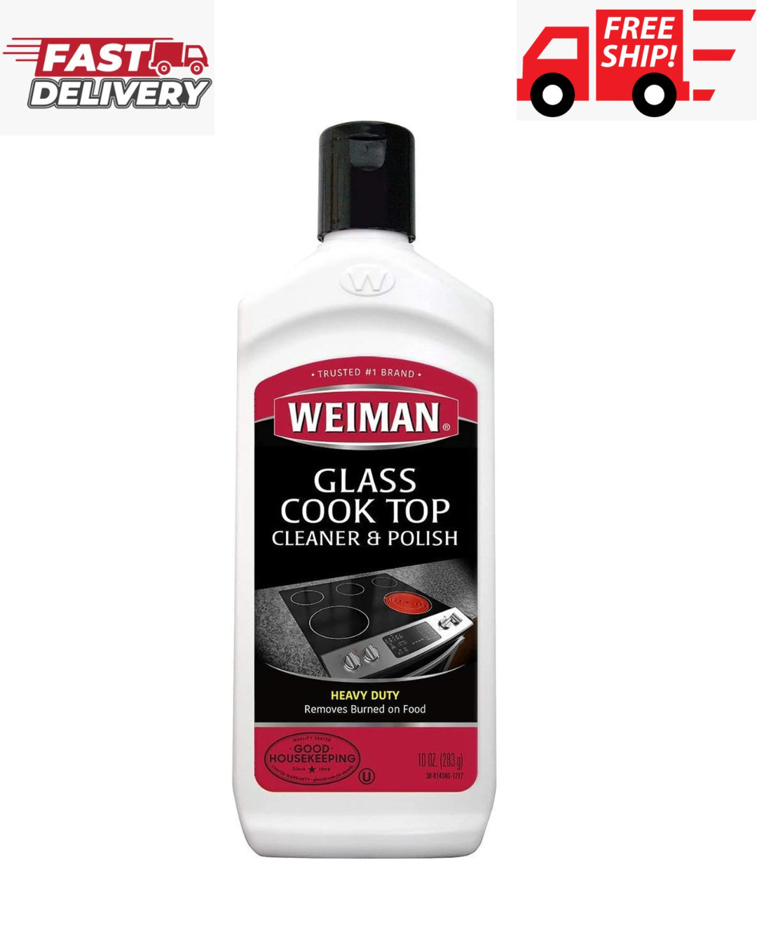 Glass Cooktop Heavy Duty Cleaner & Polish – Shines and Protects Glass/Ceramic Sm