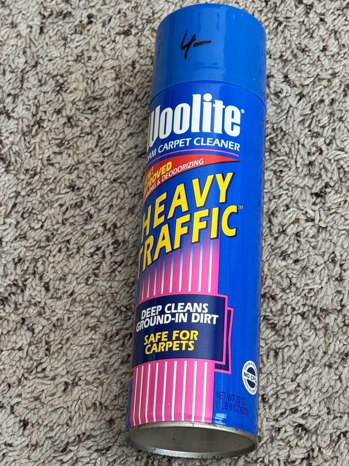 Woolite Foam Carpet Cleaner HEAVY TRAFFIC Deep Cleans Ground-in Dirt 22 oz 1995