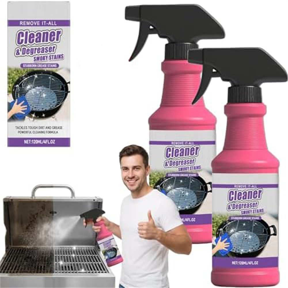 Fast-Acting Heavy-Duty Max Grill Degreaser Spray BBQ Cleaner Grease Remover