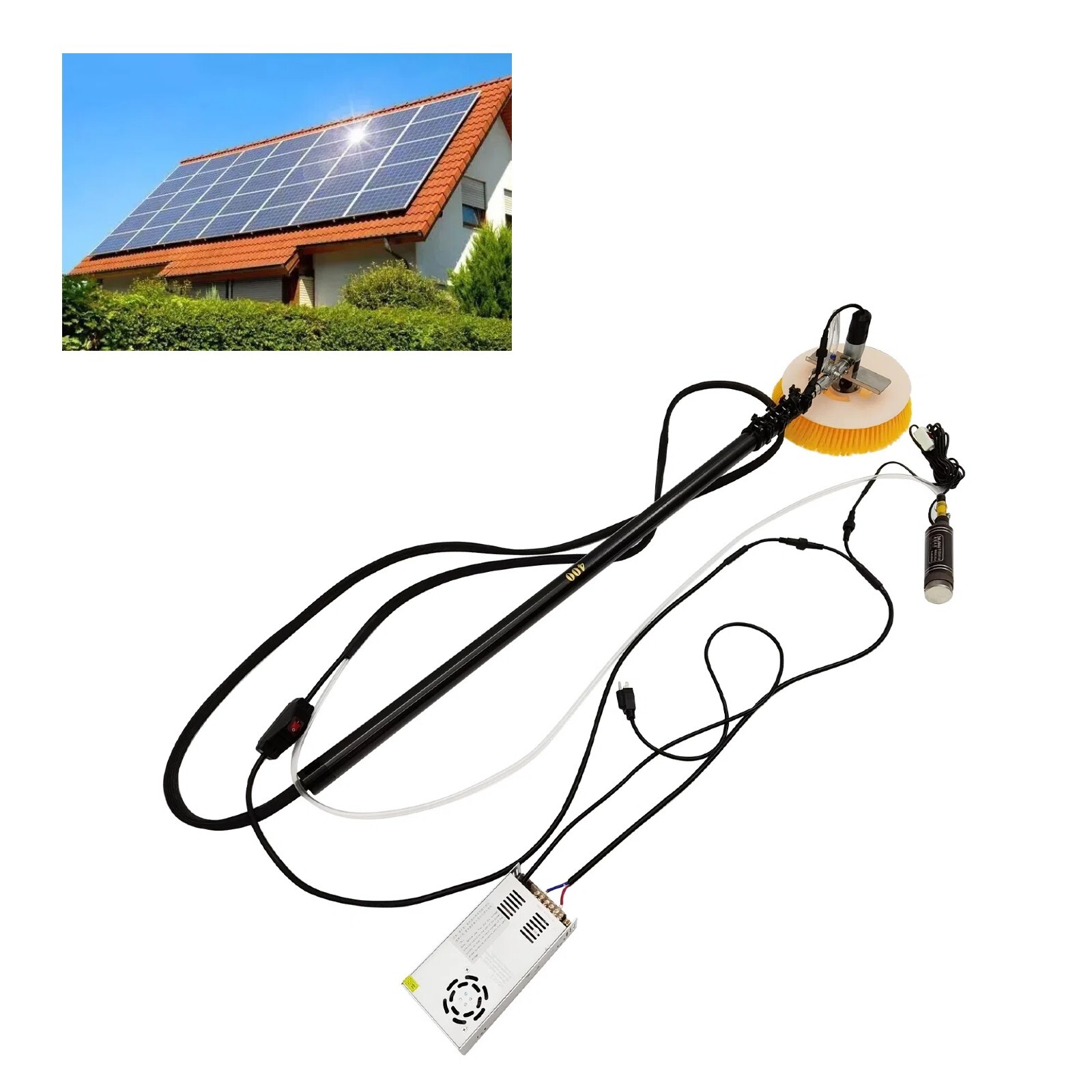 Multifunctional Electric Solar Energy Photovoltaic Panel Cleaning Machine 110V