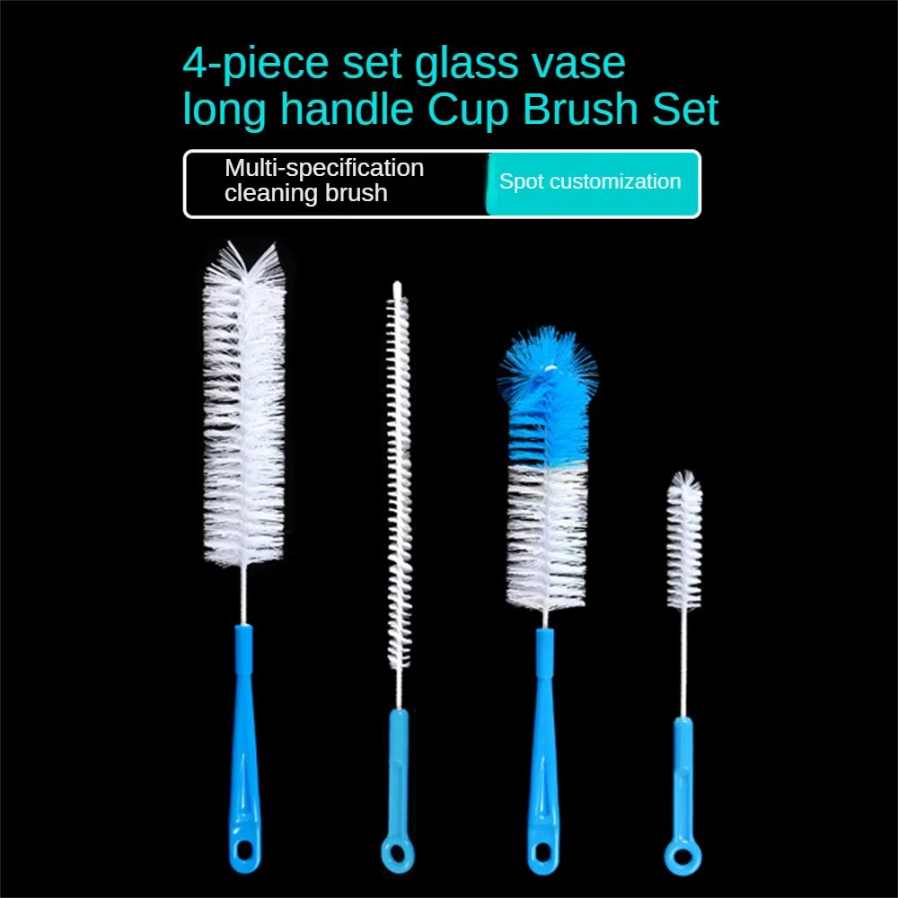 10 Pcs Nylon Straw Brush Cleaner Bottle Tube Pipe Cleaning Set Long Small
