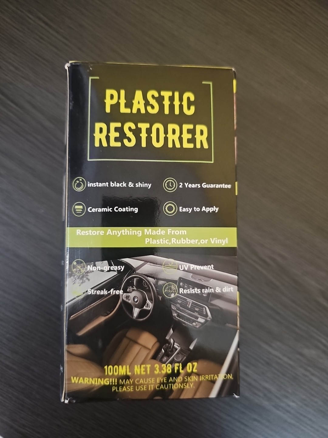 NIB Plastic Restorer kit of 2 bottles, 100 ml each Free Ship