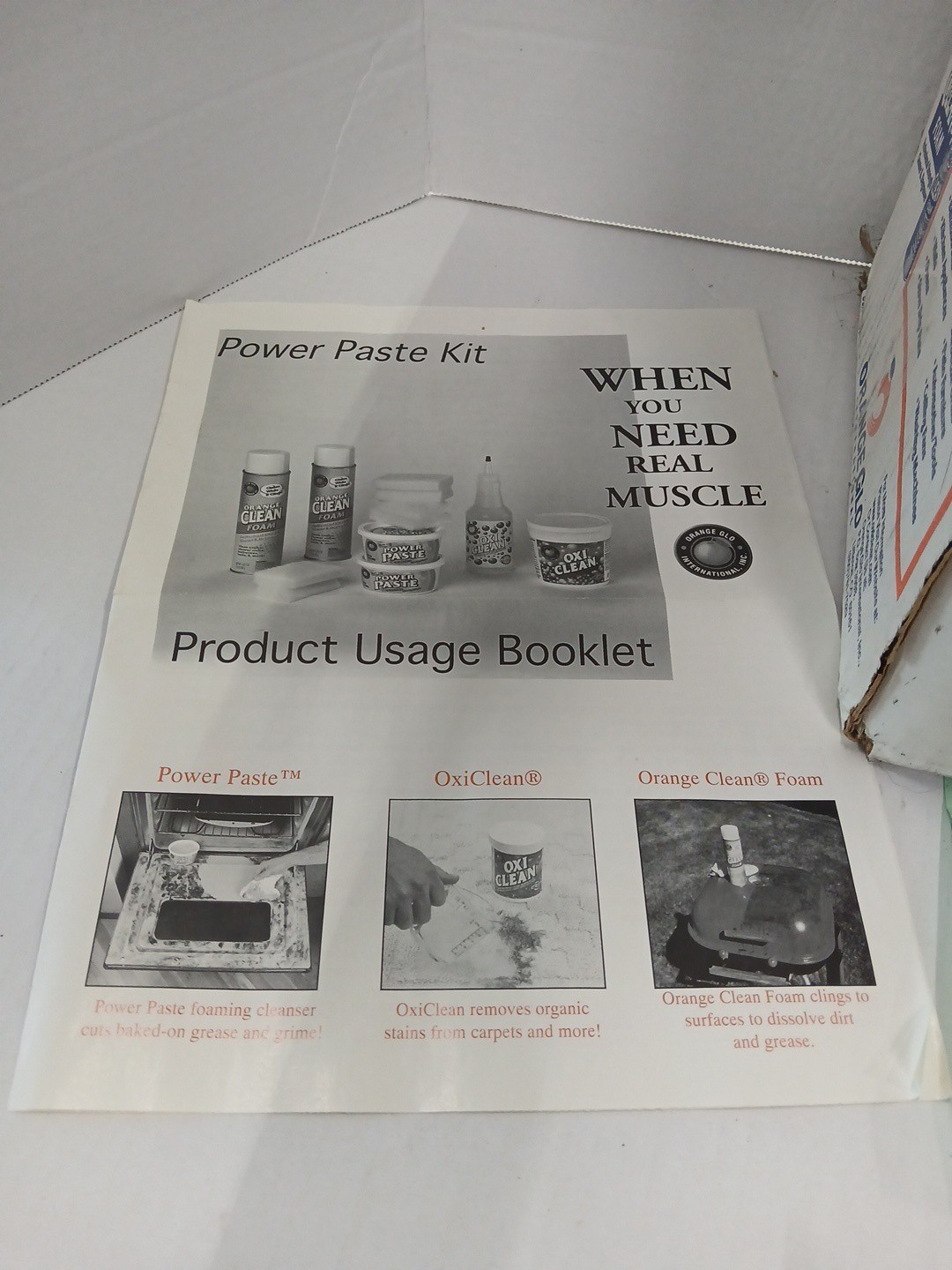 Orange Glo Power Paste Kit New Open Box