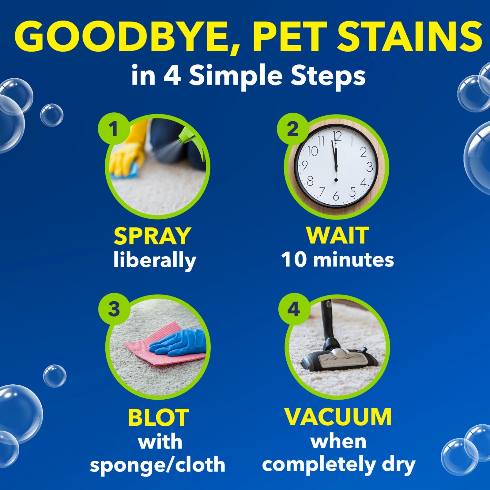 OxiClean Carpet Pet Stain Remover Spray 24oz , Free shipping