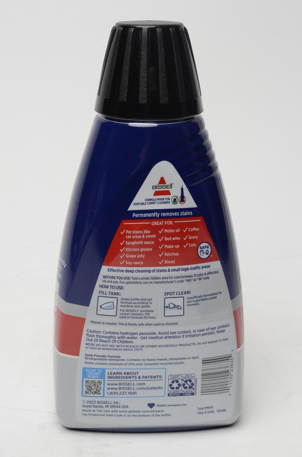 Bissell Advanced Pro Oxy Spot & Stain Formula 32oz for Portable Cleaners New