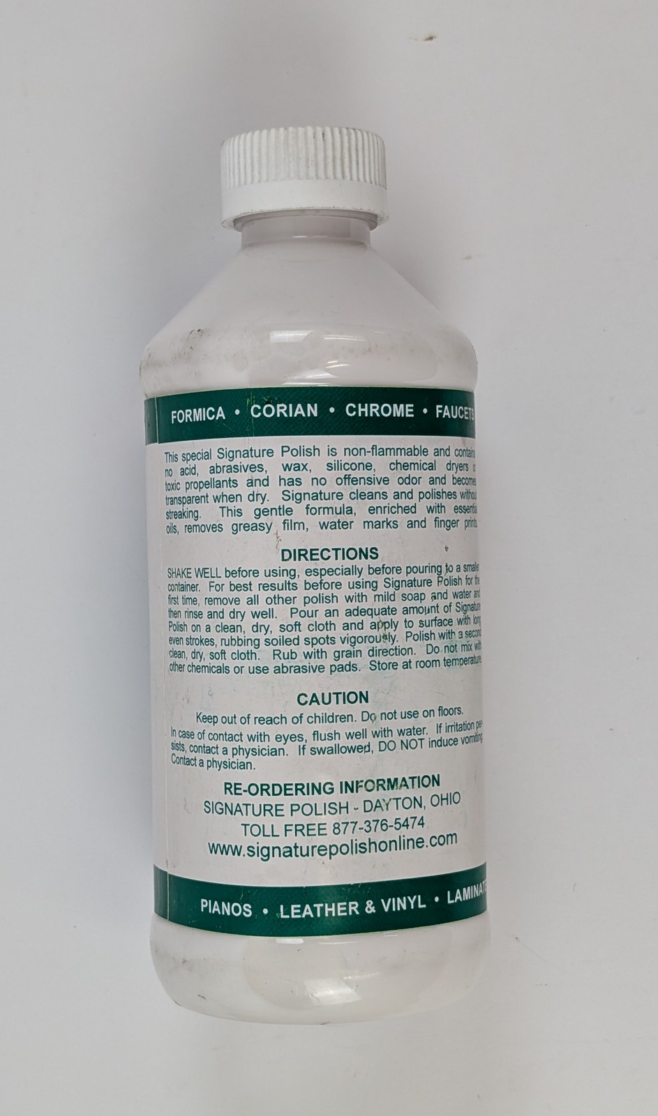 Signature Polish Multi-Surface Cleaner Polish Countertop Metal Acrylic 16 oz