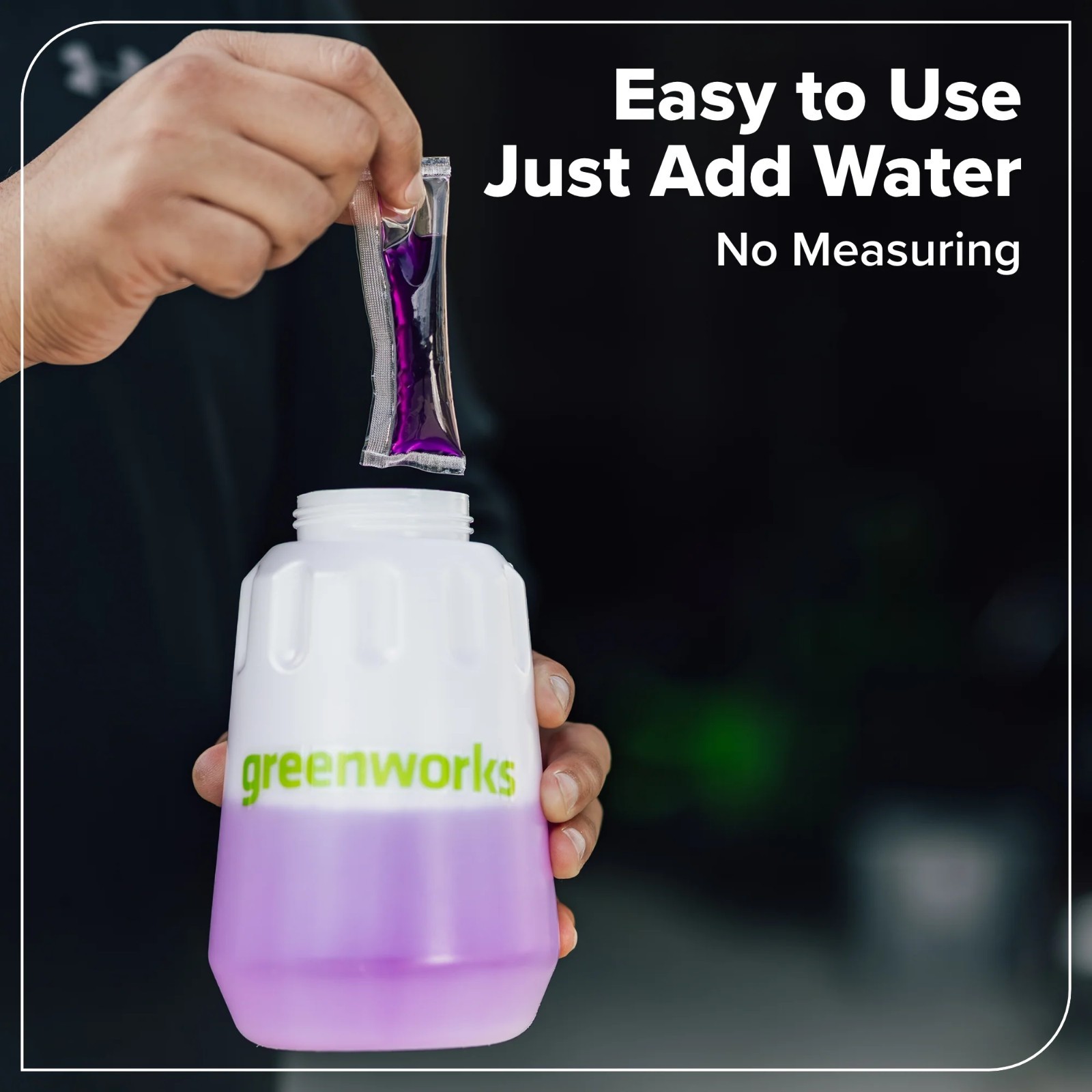 Greenworks Multi-Surface Pods for Car Wash, Patio, Driveway &Outdoor Cleaning