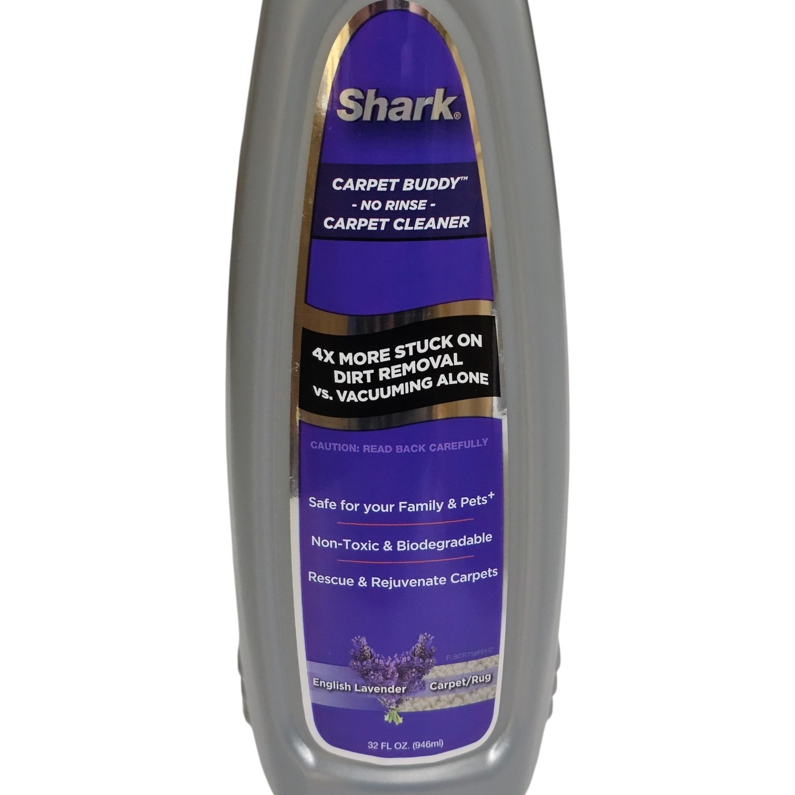 Shark Carpet Buddy No Rinse Carpet Cleaner English Lavender 32oz New, NOT SEALED